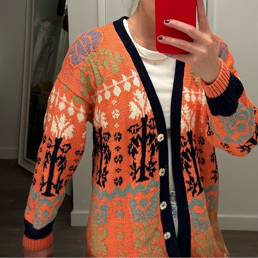 100% Cotton Multi Colored Cardigan